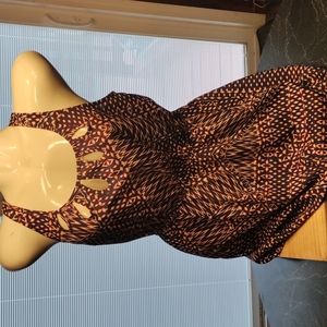 Sequined hearts polyester dress